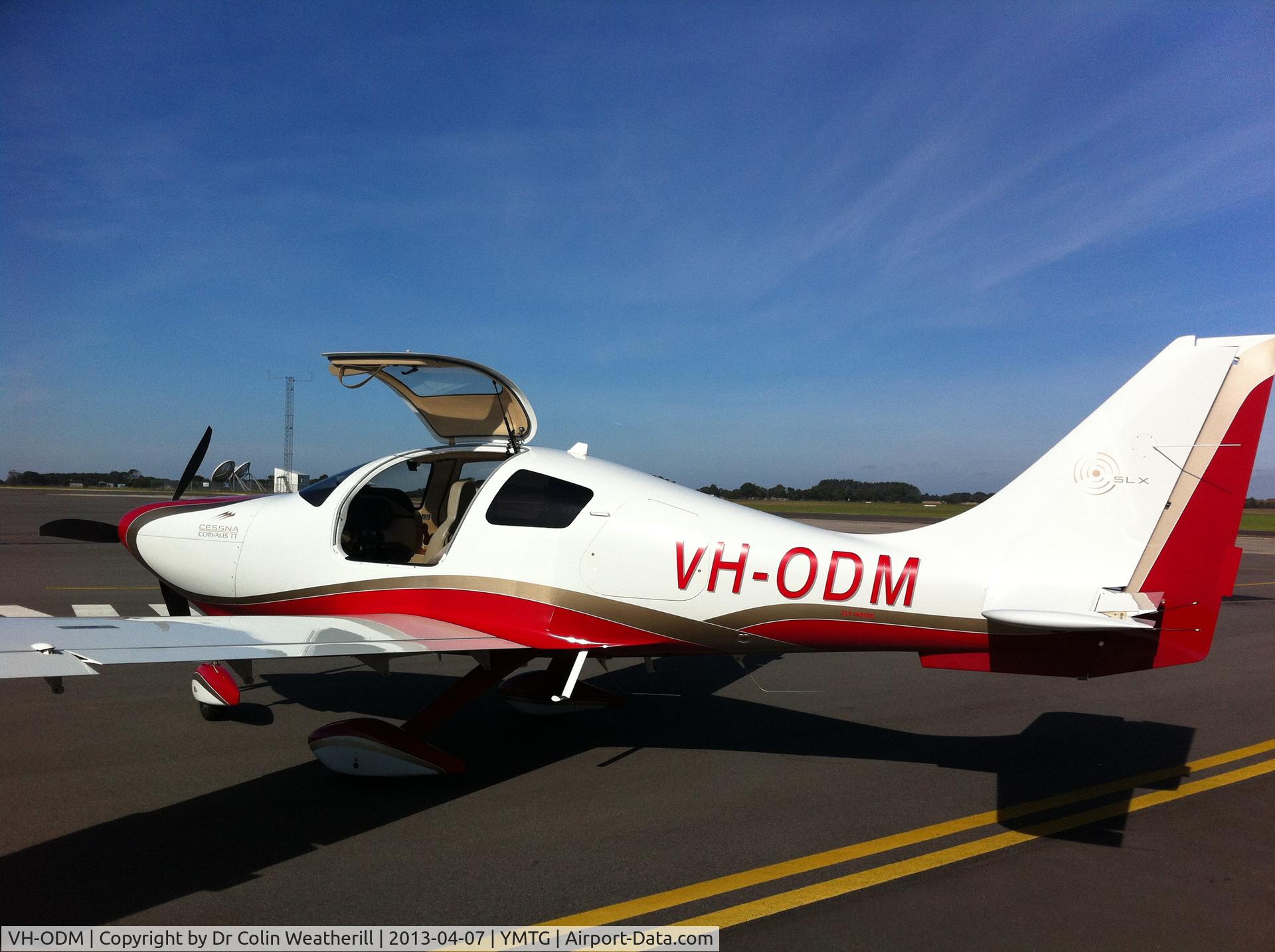 VH-ODM, 2007 Cessna 400 C/N 41730, Just a few days after being brought back to its new home at sunny Mount Gambier in South Australia. This aircraft will TAS at 175 knots at seven to ten thousand feet using just 15 gallons per hour - lean of peak of course and all with the gear down!
