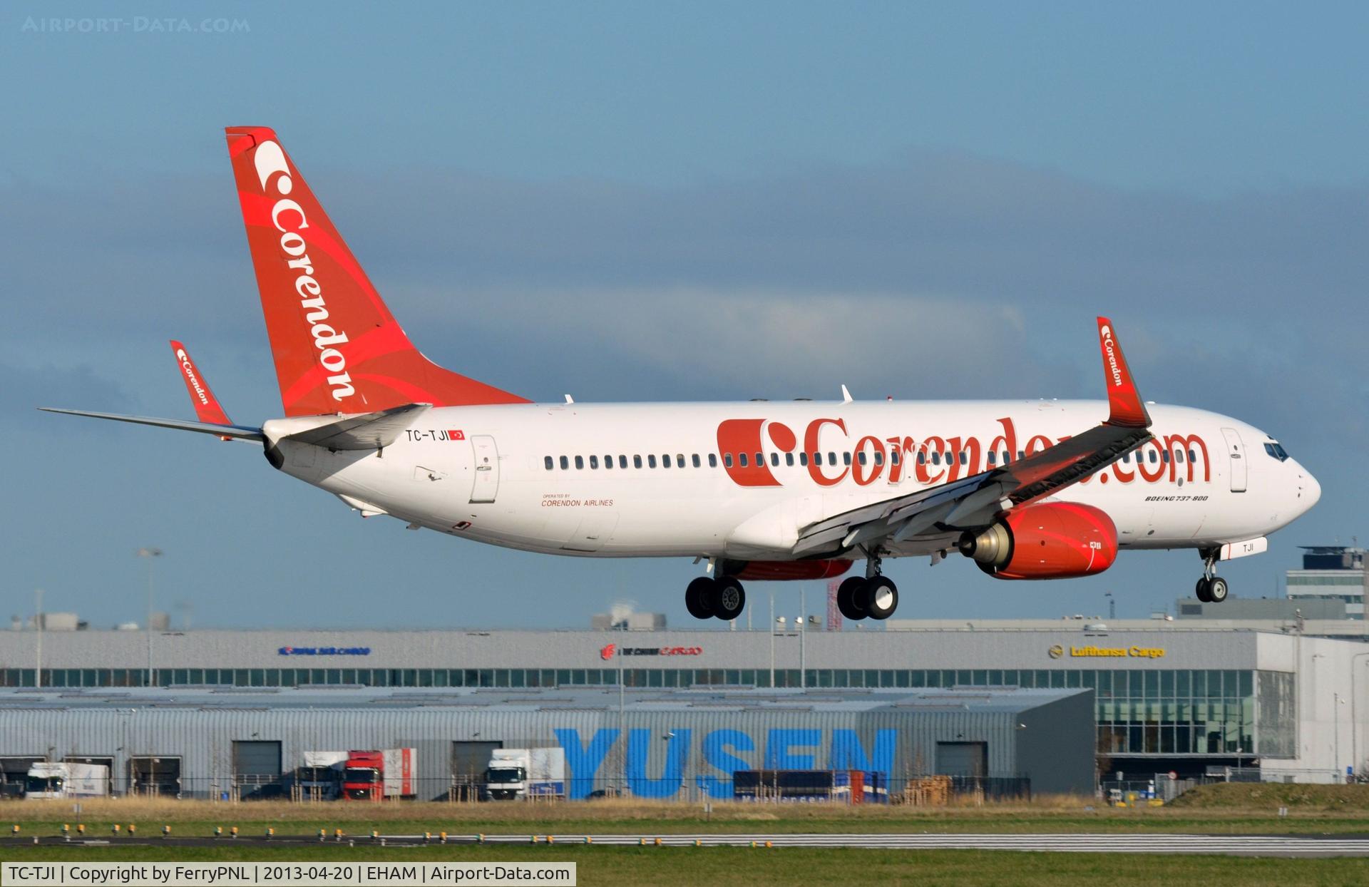 TC-TJI, 2002 Boeing 737-8S3 C/N 29246, Corendon B738 arriving in AMS