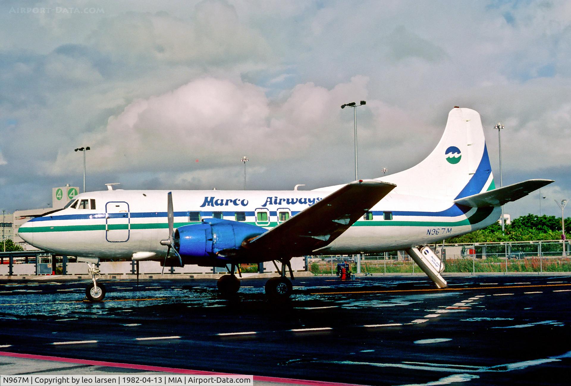N967M, 1952 Martin 404 C/N 14149, Miami MIA 13.4.82