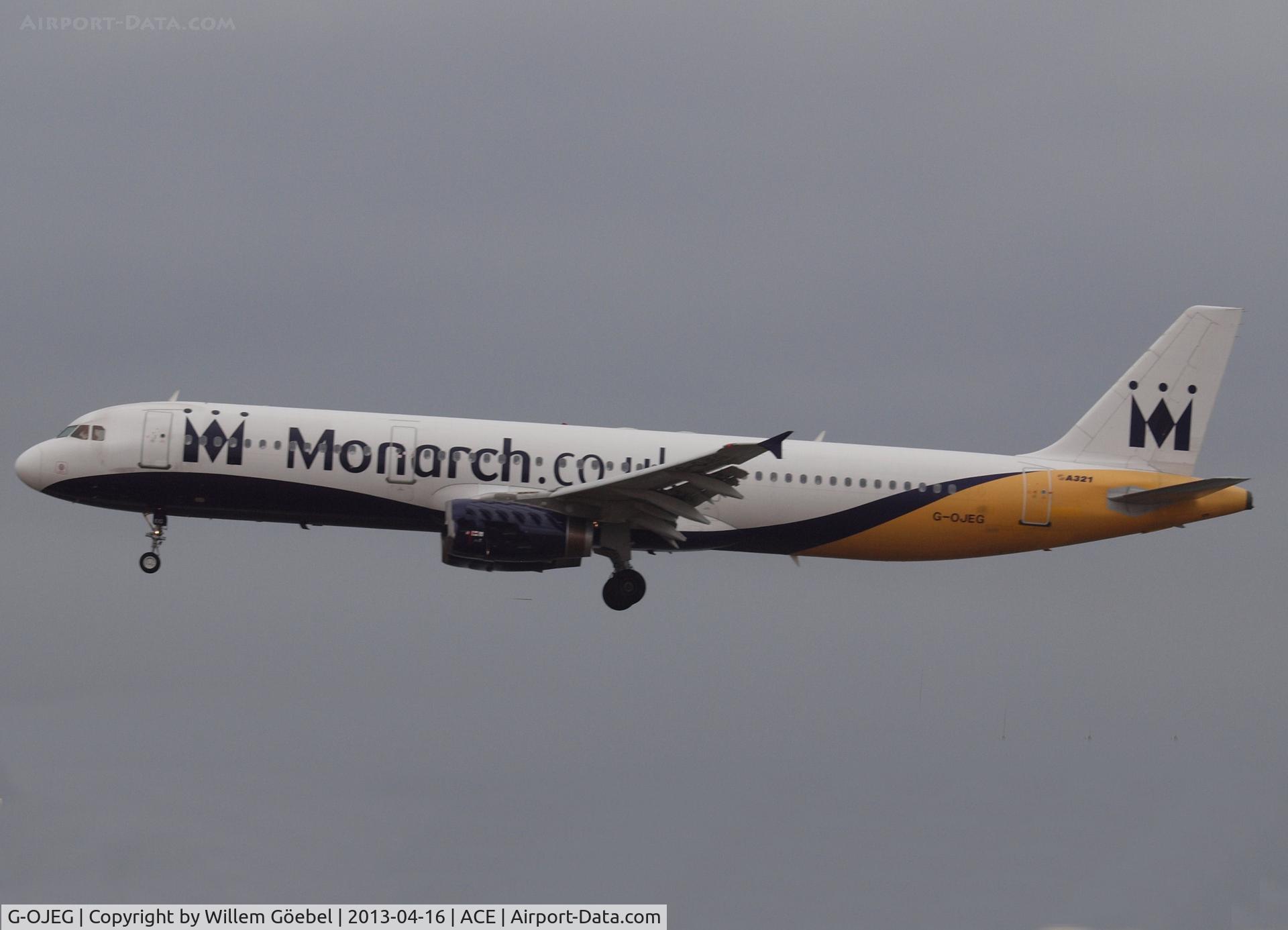 G-OJEG, 1999 Airbus A321-231 C/N 1015, Landing on Airport of Lanzarote