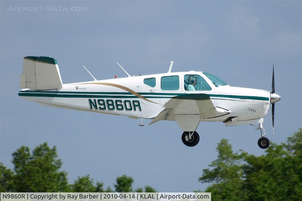 N9860R, 1960 Beech M35 Bonanza C/N D-6407, Beech M35 Bonanza [D-6407] Lakeland-Linder~N 14/04/2010