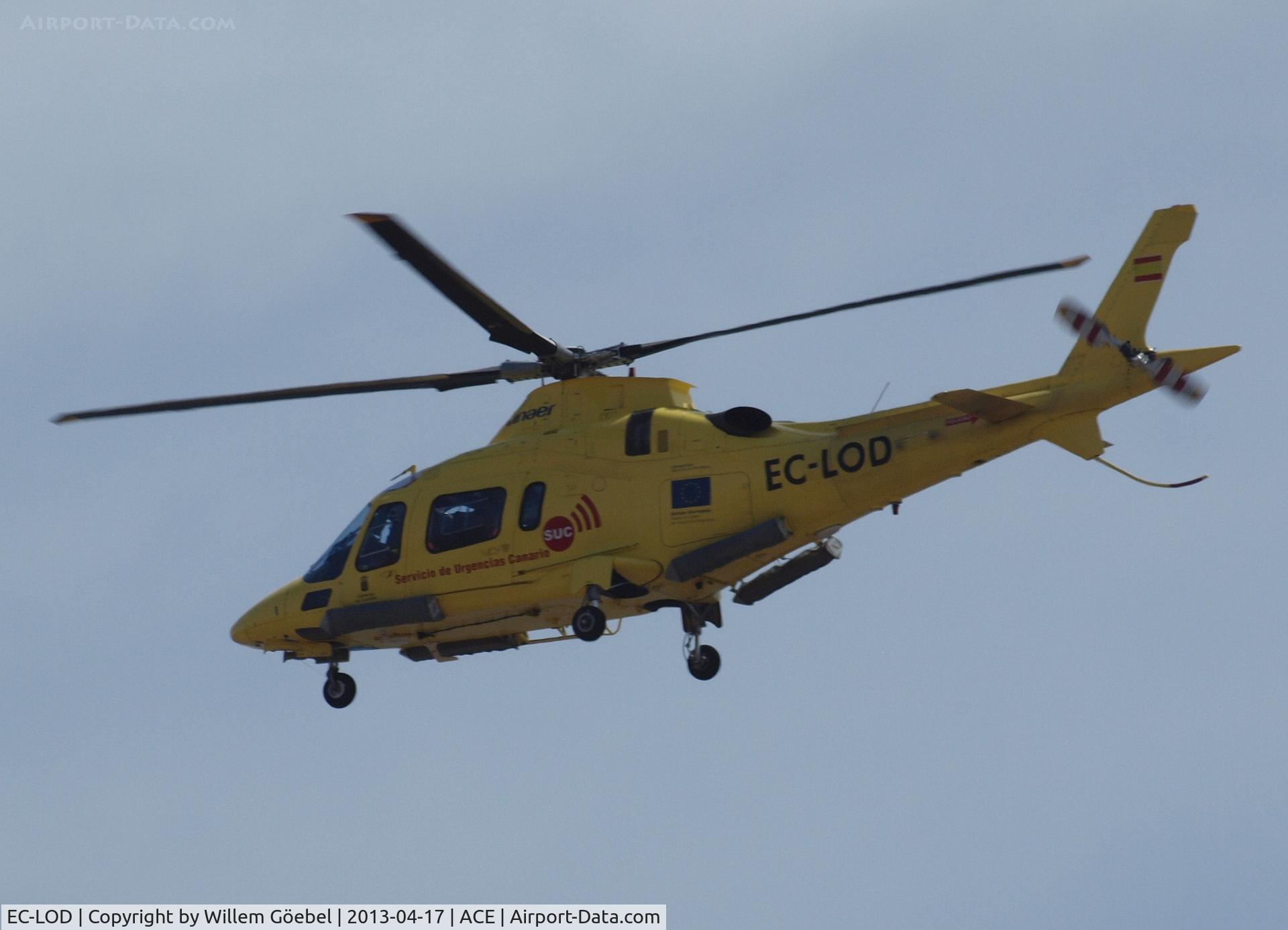 EC-LOD, Agusta A-109E C/N 11121, Landing on Lanzarote Airport