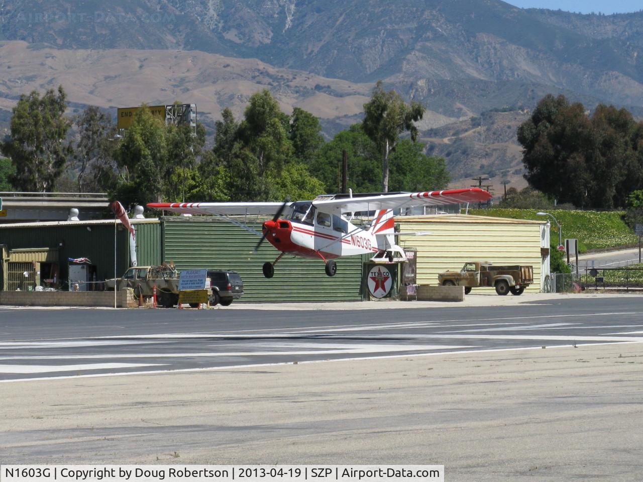 N1603G, 1968 Champion 7ECA Citabria C/N 609, 1968 Champion 7ECA CITABRIA, Lycoming O-235 115 Hp, landing Rwy 22