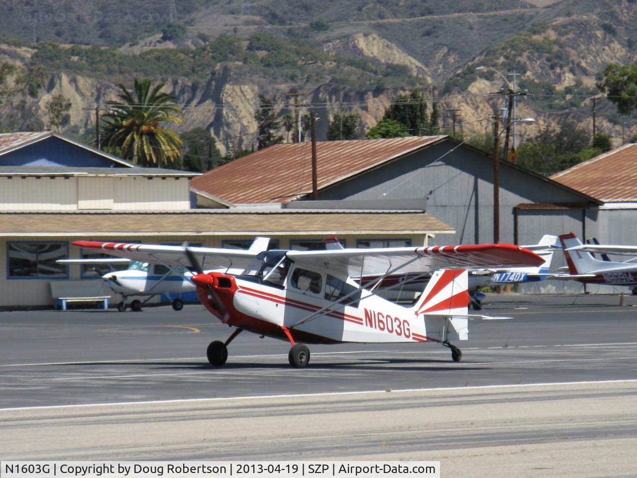 N1603G, 1968 Champion 7ECA Citabria C/N 609, 1968 Champion 7ECA CITABRIA, Lycoming O-235 115 Hp, landing roll Rwy 22
