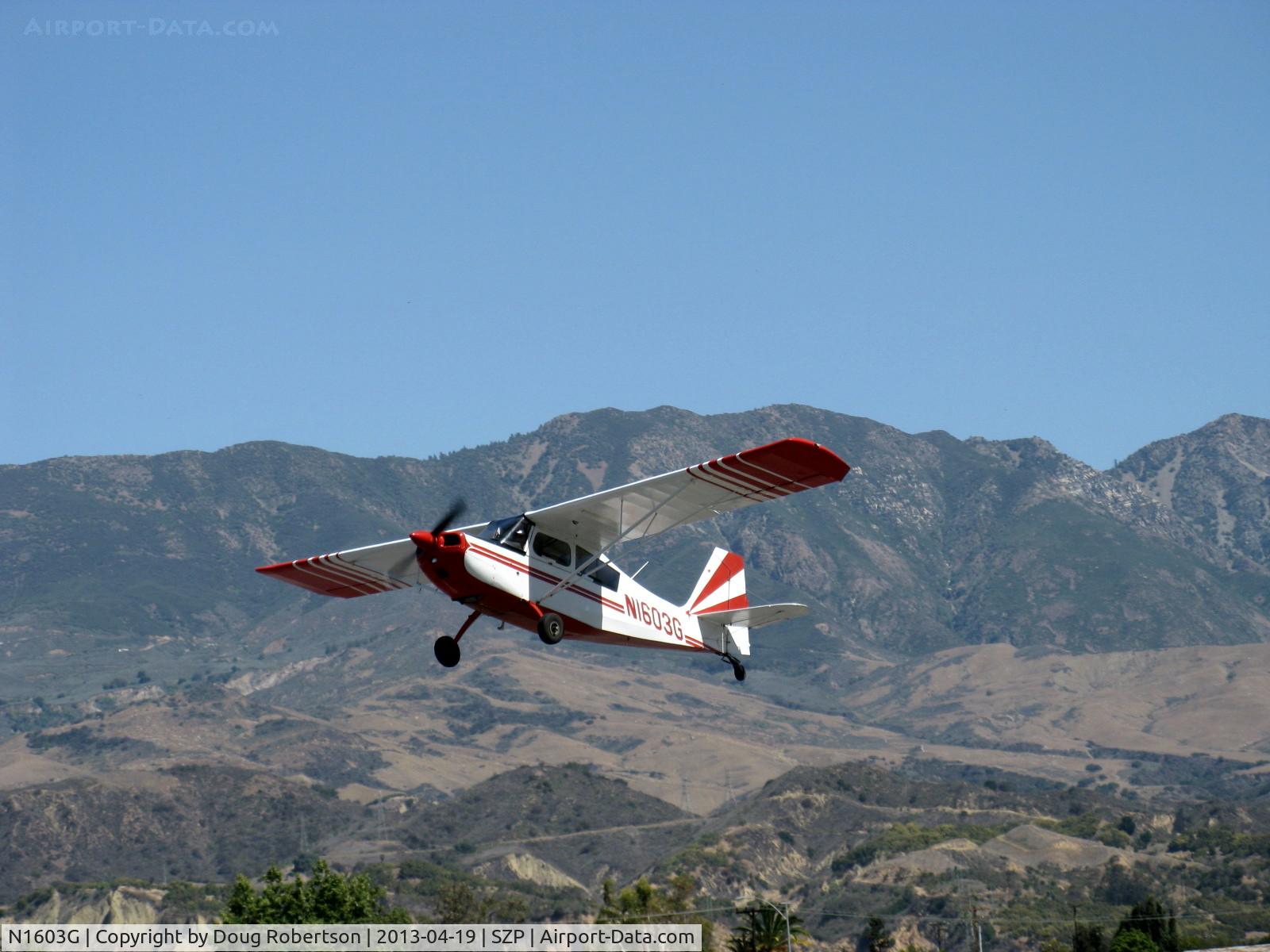 N1603G, 1968 Champion 7ECA Citabria C/N 609, 1968 Champion 7ECA CITABRIA, Lycoming O-235 115 Hp, another takeoff climb Rwy 22