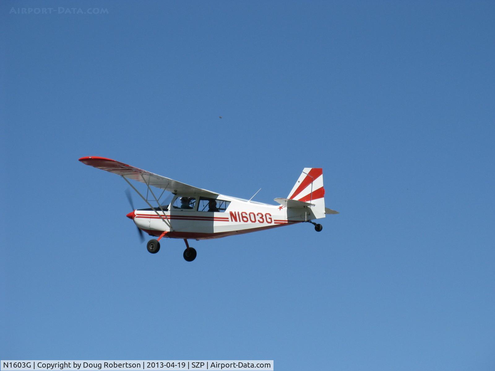 N1603G, 1968 Champion 7ECA Citabria C/N 609, 1968 Champion 7ECA CITABRIA, Lycoming O-235 115 Hp, takeoff climb Rwy 22