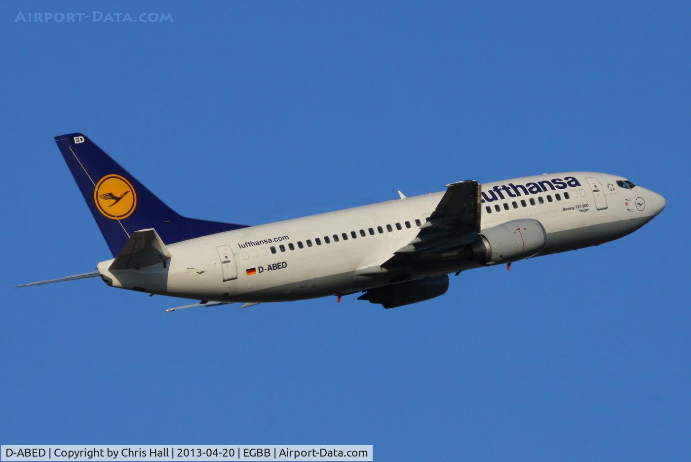 D-ABED, 1991 Boeing 737-330 C/N 25215, Lufthansa