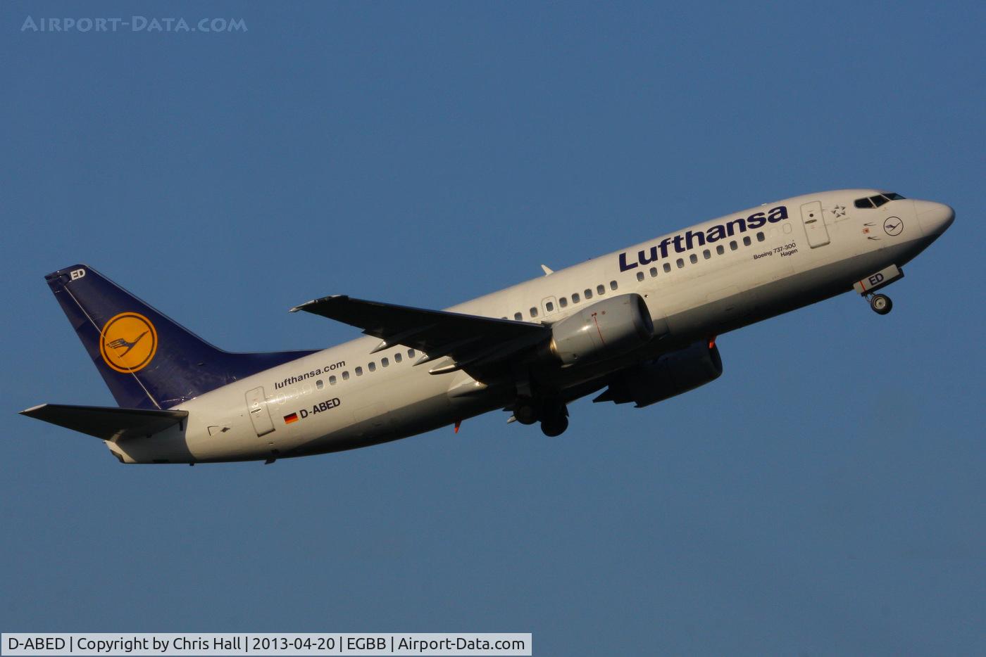 D-ABED, 1991 Boeing 737-330 C/N 25215, Lufthansa