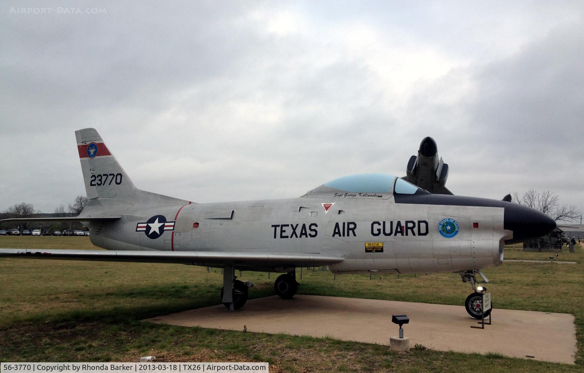 56-3770, North American F-86D C/N 190-173, Static Display