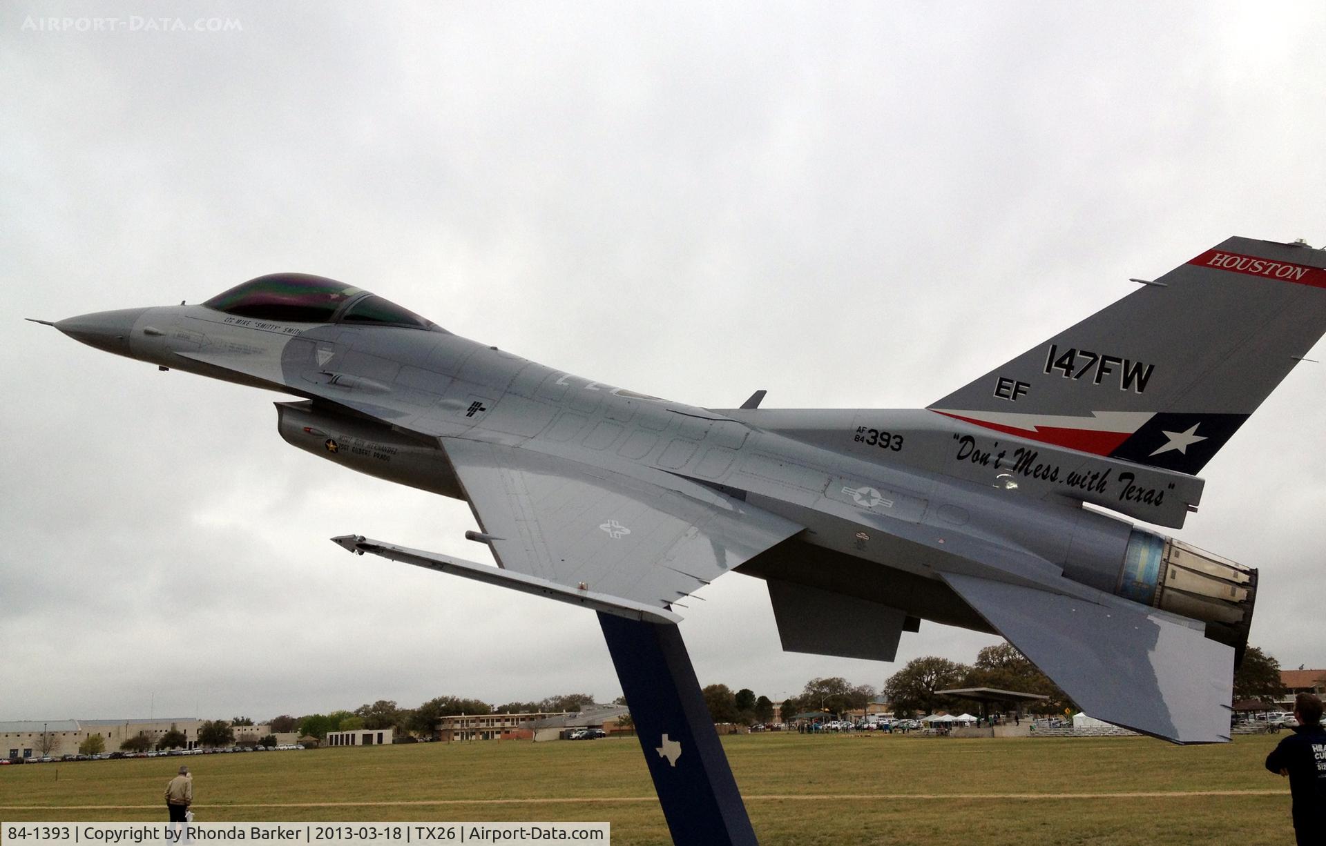 84-1393, 1984 General Dynamics F-16C Fighting Falcon C/N 5C-175, Static display