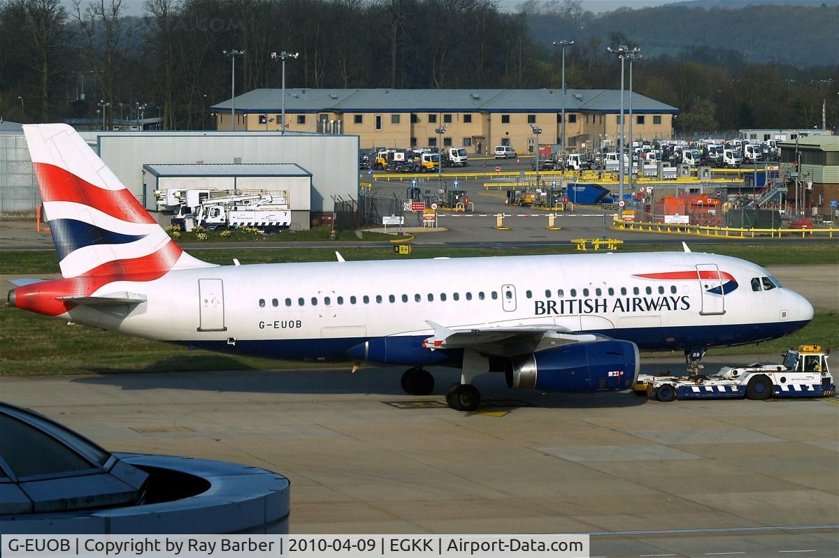 G-EUOB, 2001 Airbus A319-131 C/N 1529, Airbus A319-131 [1529] (British Airways) Gatwick~G 09/04/2010