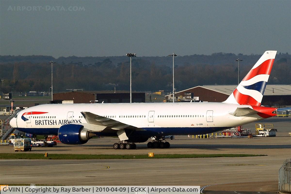 G-VIIN, 1998 Boeing 777-236 C/N 29319, Boeing 777-236ER [29319] (British Airways) Gatwick~G 09/04/2010