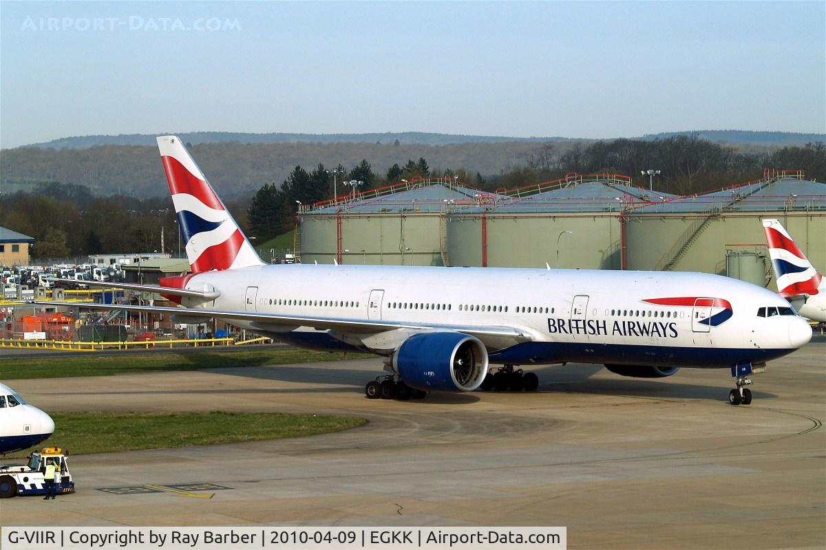 G-VIIR, 1999 Boeing 777-236 C/N 29322, Boeing 777-236ER [29322] (British Airways) Gatwick~G 09/04/2010