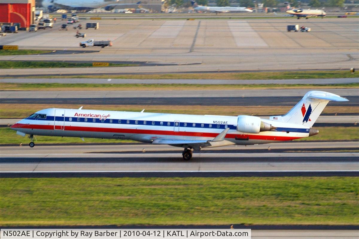 N502AE, 2001 Canadair CL-600-2C10 Regional Jet CRJ-701ER C/N 10018, Canadair CRJ-700 [10018] (American Eagle) Atlanta-Hartsfield~N 12/04/2010
