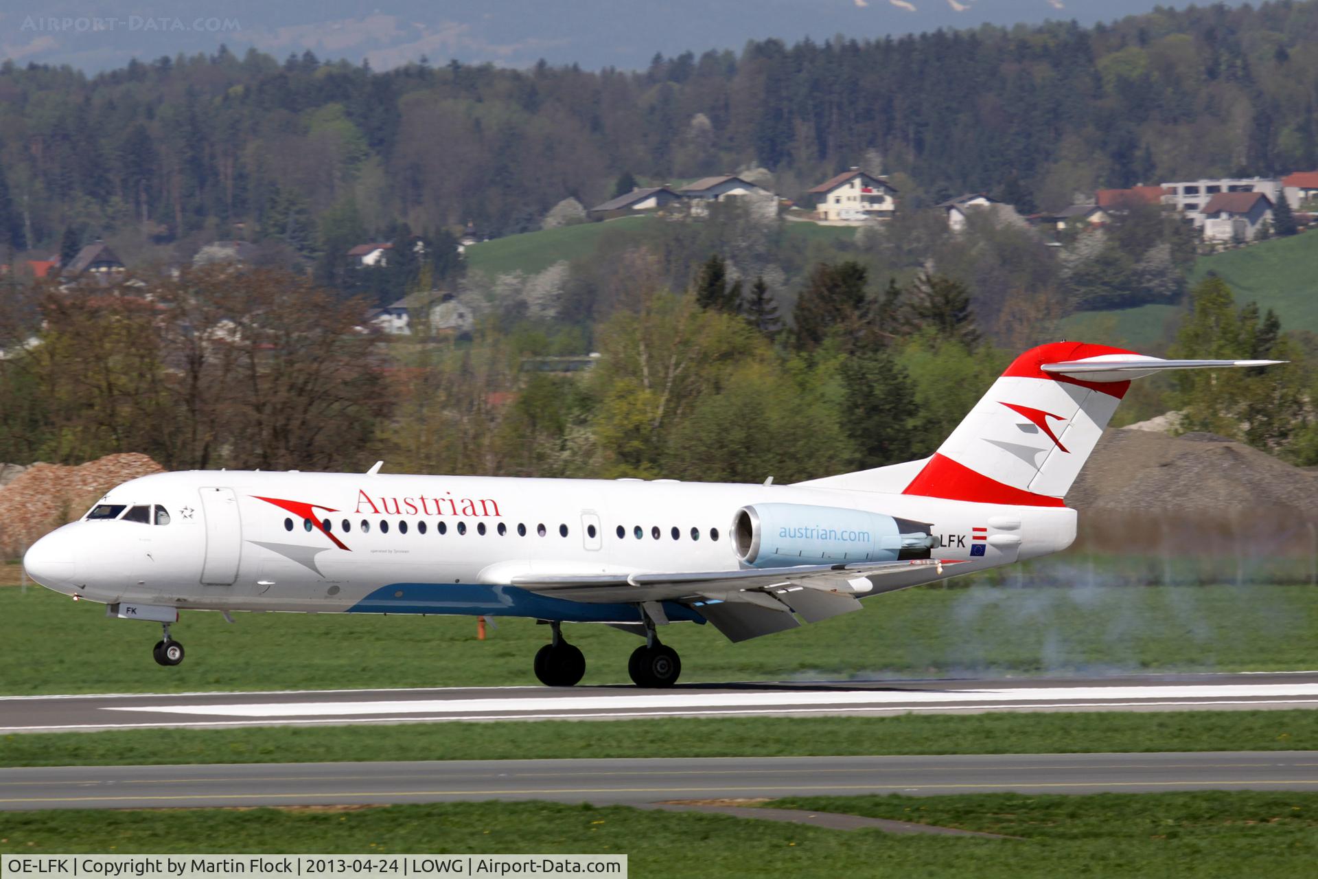 OE-LFK, 1995 Fokker 70 (F-28-0070) C/N 11555, .....