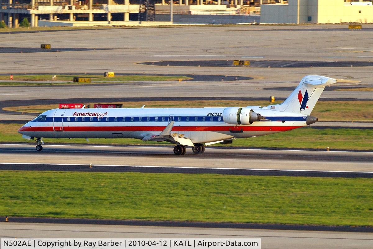 N502AE, 2001 Canadair CL-600-2C10 Regional Jet CRJ-701ER C/N 10018, Canadair CRJ-700 [10018] (American Eagle) Atlanta-Hartsfield~N 12/04/2010