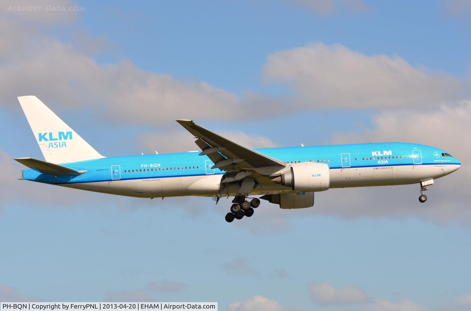 PH-BQN, 2006 Boeing 777-206/ER C/N 32720, KLM B772 landing