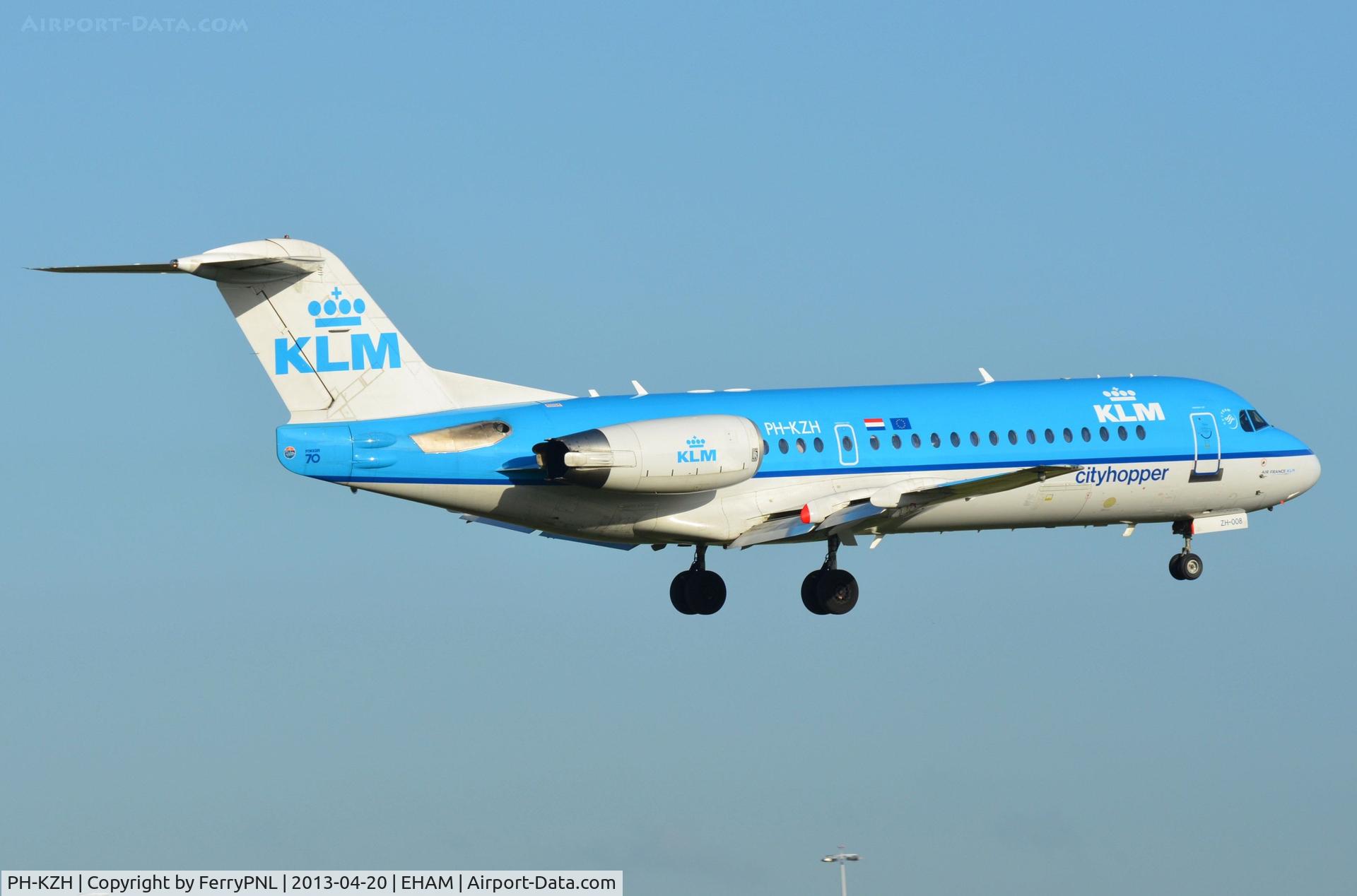 PH-KZH, 1997 Fokker 70 (F-28-0070) C/N 11583, KLC Fk70