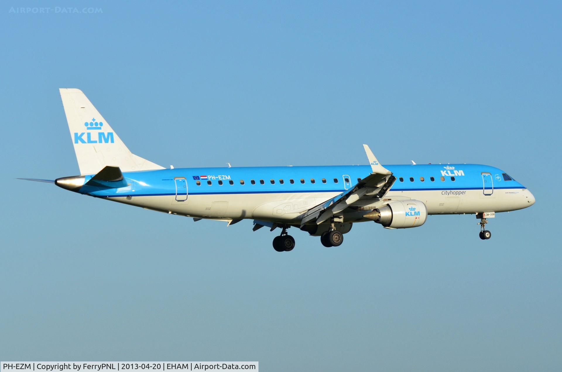 PH-EZM, 2010 Embraer 190LR (ERJ-190-100LR) C/N 19000338, KLC ERJ190
