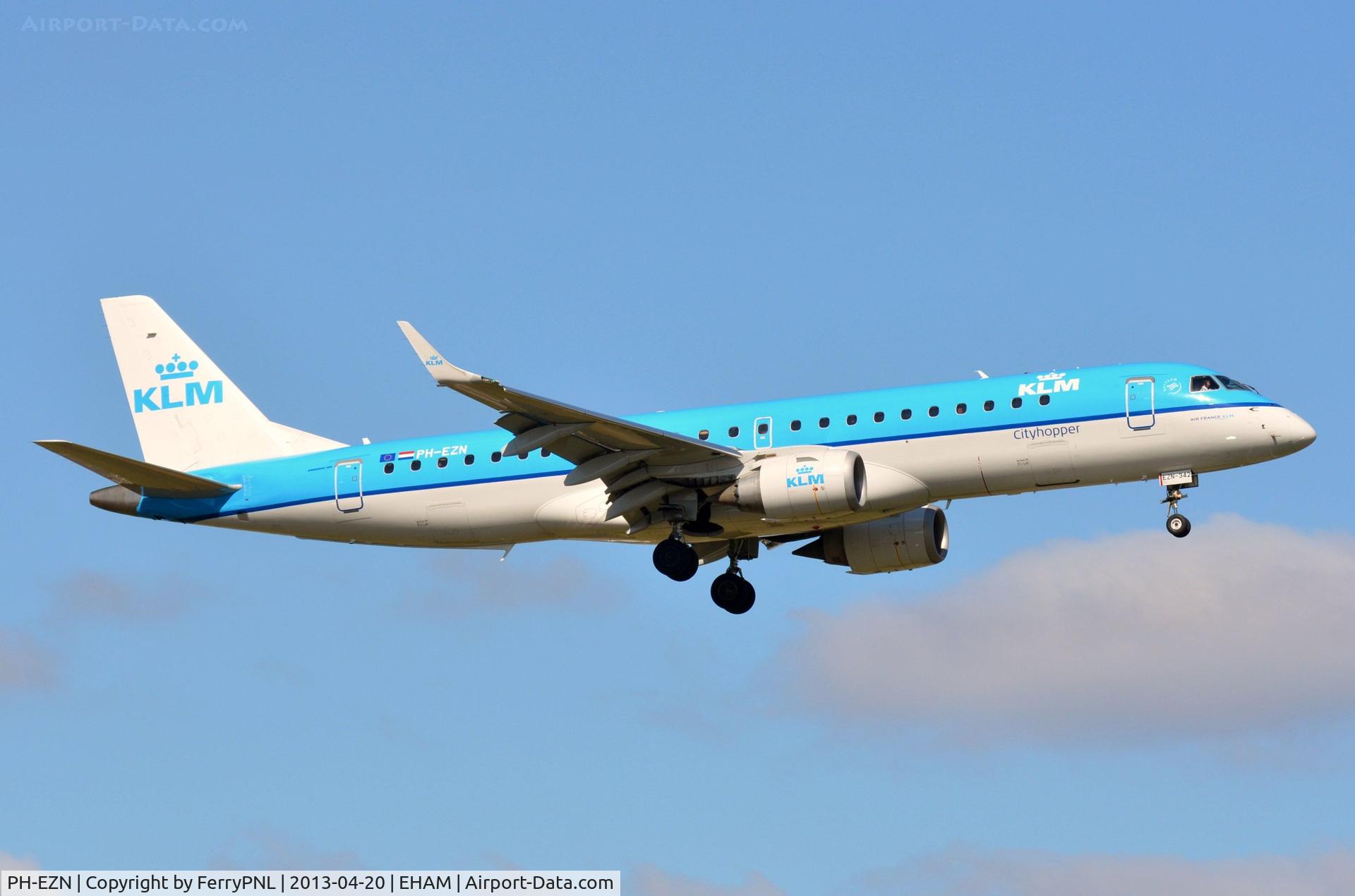 PH-EZN, 2010 Embraer 190LR (ERJ-190-100LR) C/N 19000342, KLC ERJ190