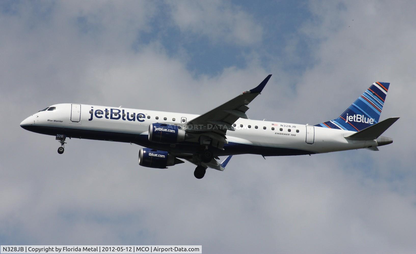 N328JB, Embraer ERJ-190-100 IGW 190AR C/N 19000422, Jet Blue E190