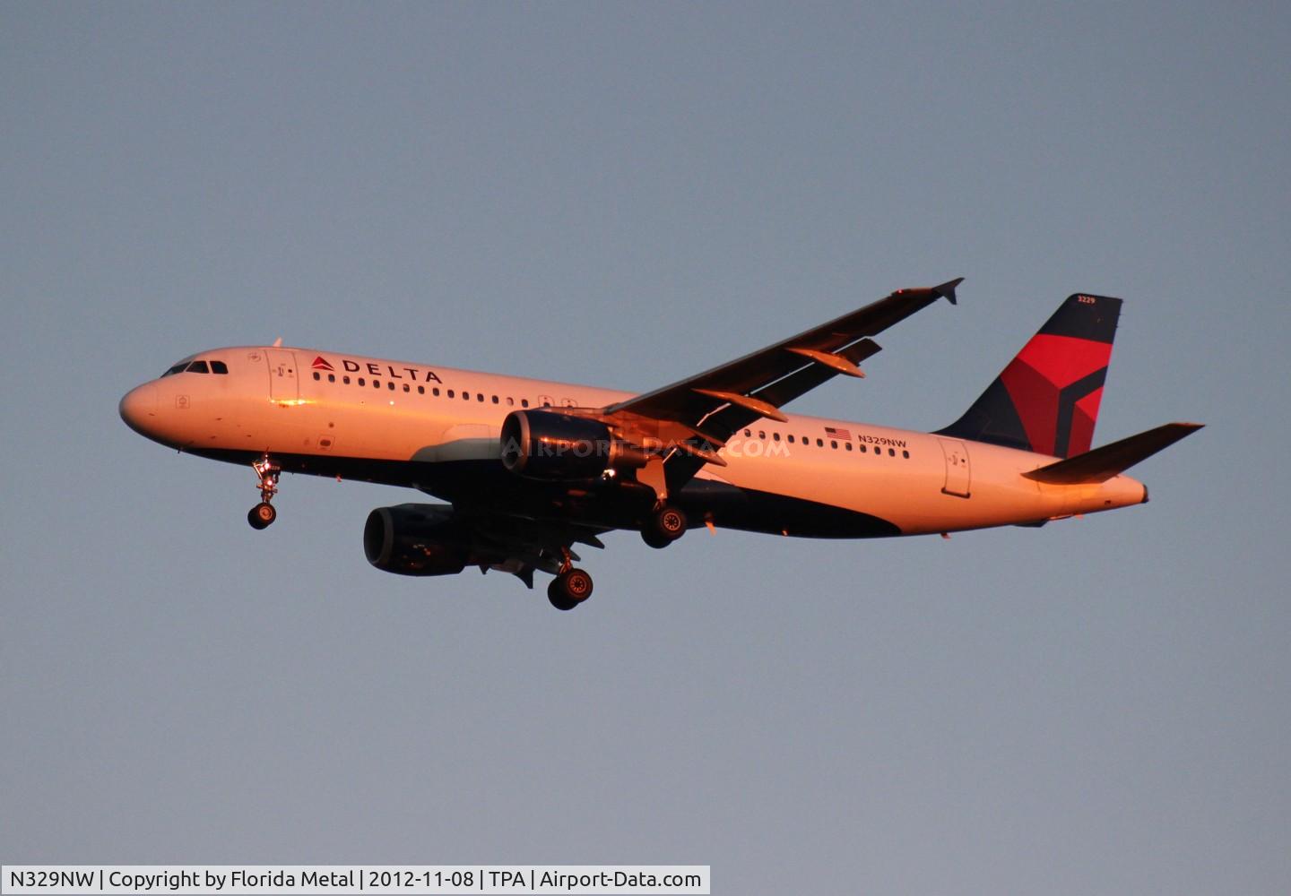 N329NW, 1992 Airbus A320-211 C/N 306, Delta A320