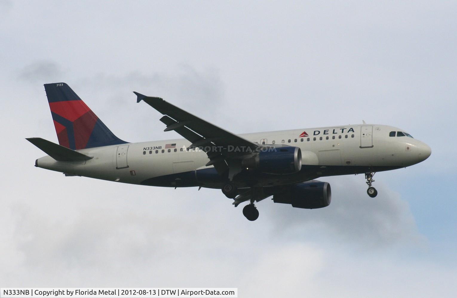 N333NB, 2001 Airbus A319-114 C/N 1582, Delta A319