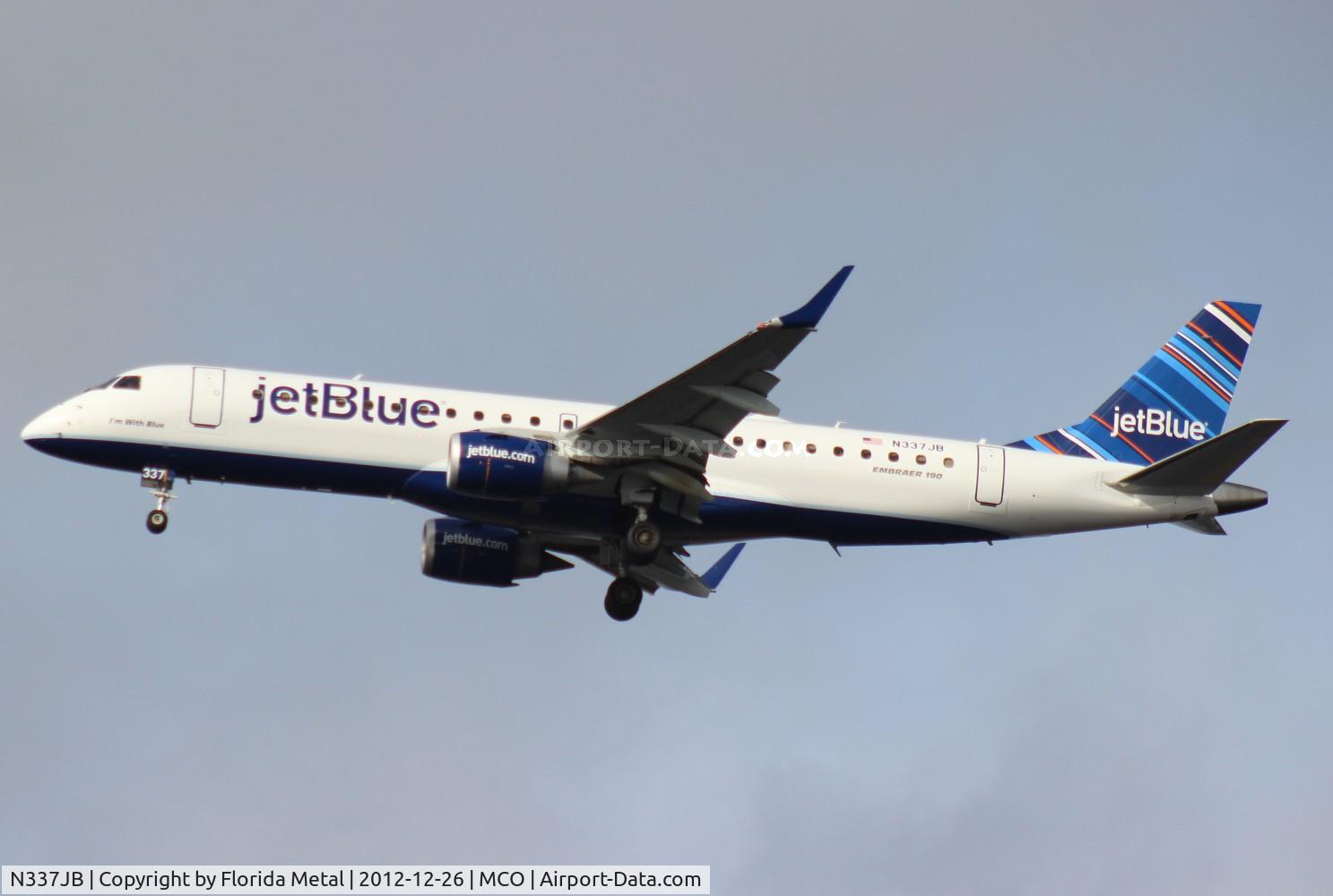 N337JB, Embraer ERJ-190-100 IGW 190AR C/N 19000473, Jet Blue E190