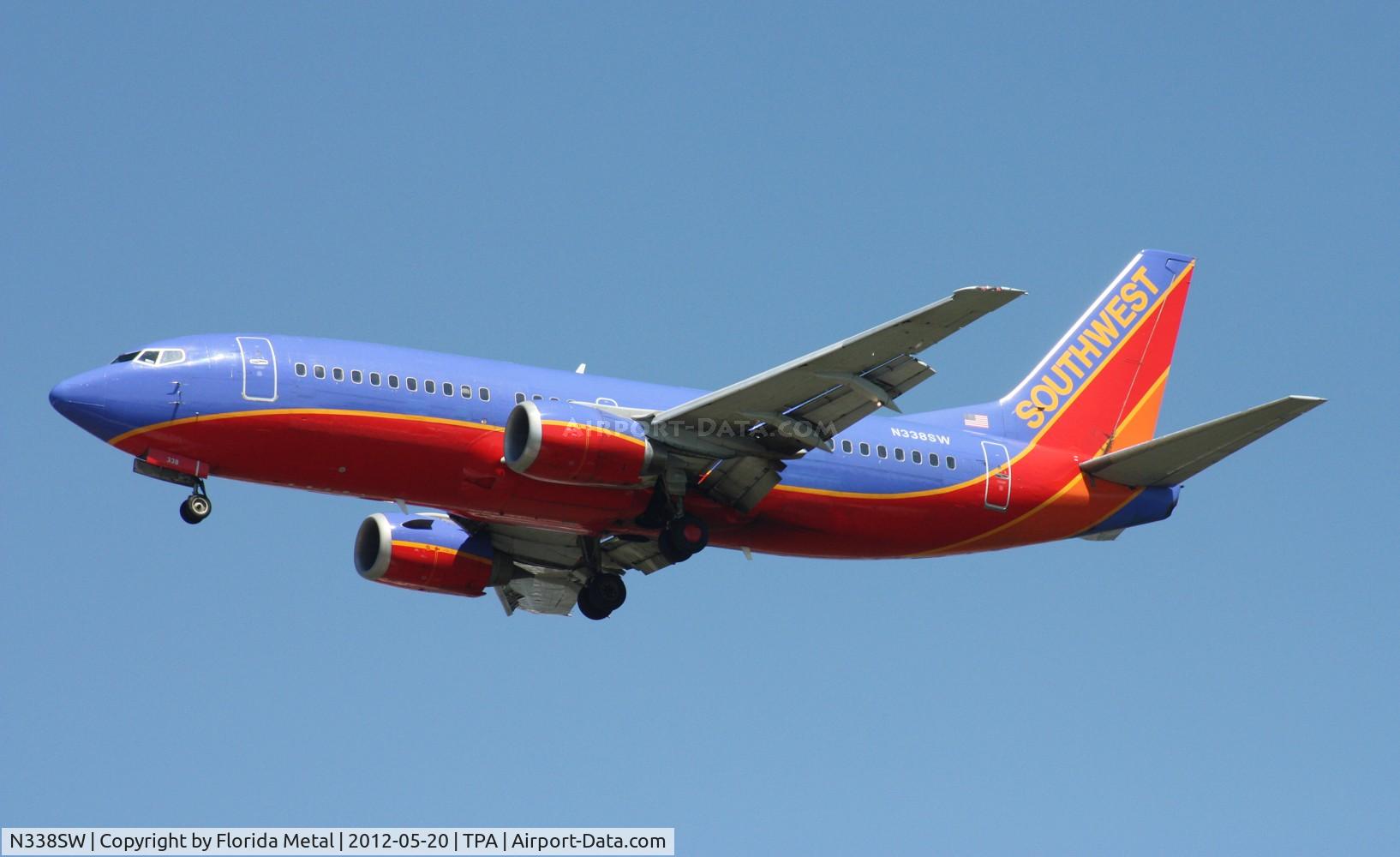 N338SW, 1988 Boeing 737-3H4 C/N 23960, Southwest 737