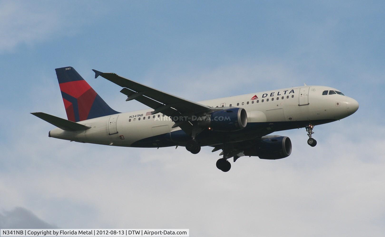 N341NB, 2002 Airbus A319-114 C/N 1738, Delta A319