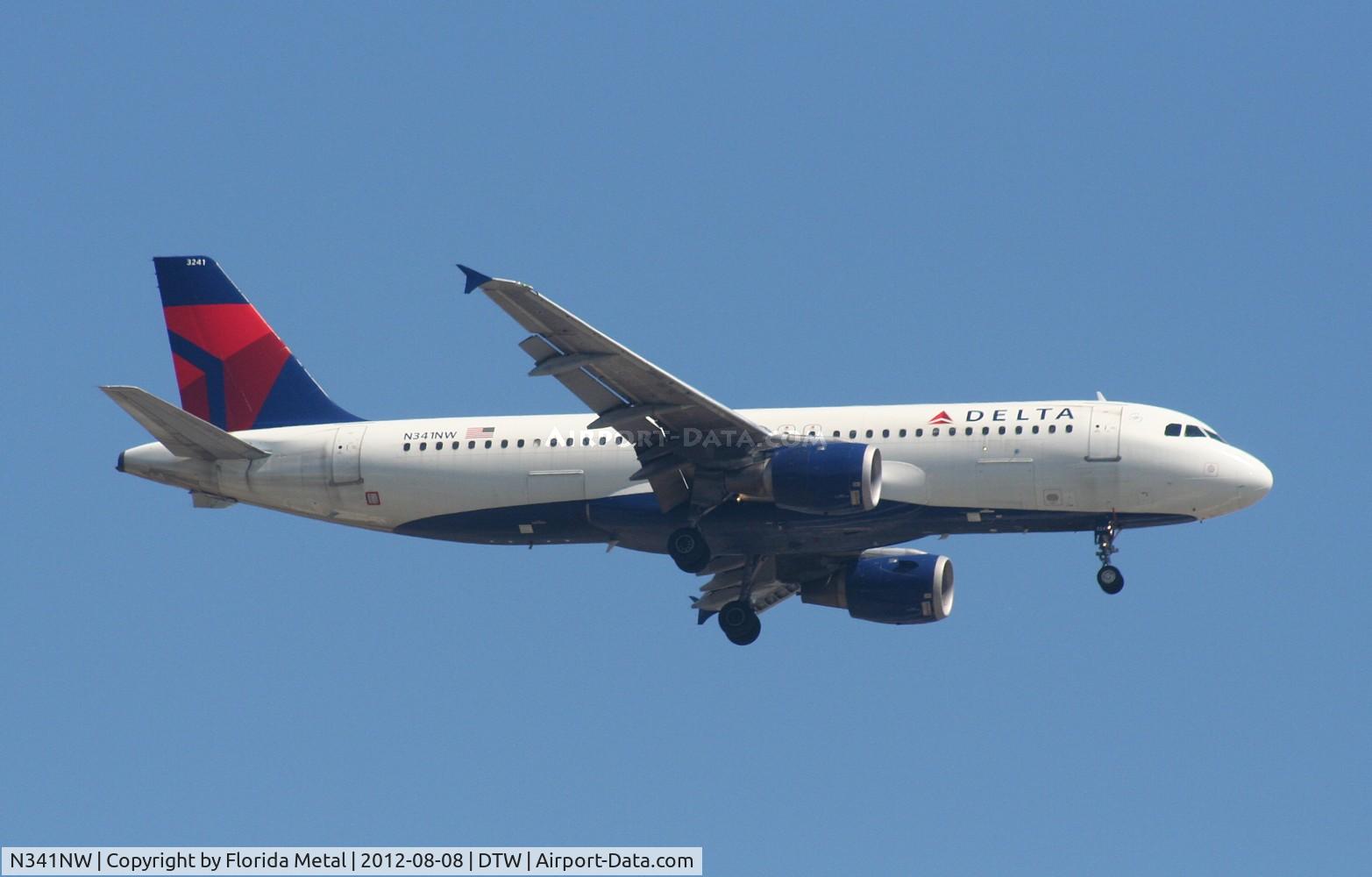 N341NW, 1992 Airbus A320-212 C/N 380, Delta A320