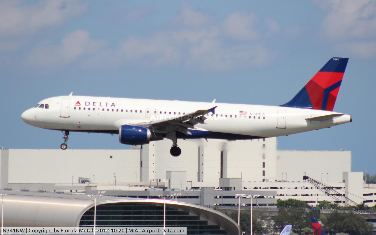 N341NW, 1992 Airbus A320-212 C/N 380, Delta A320