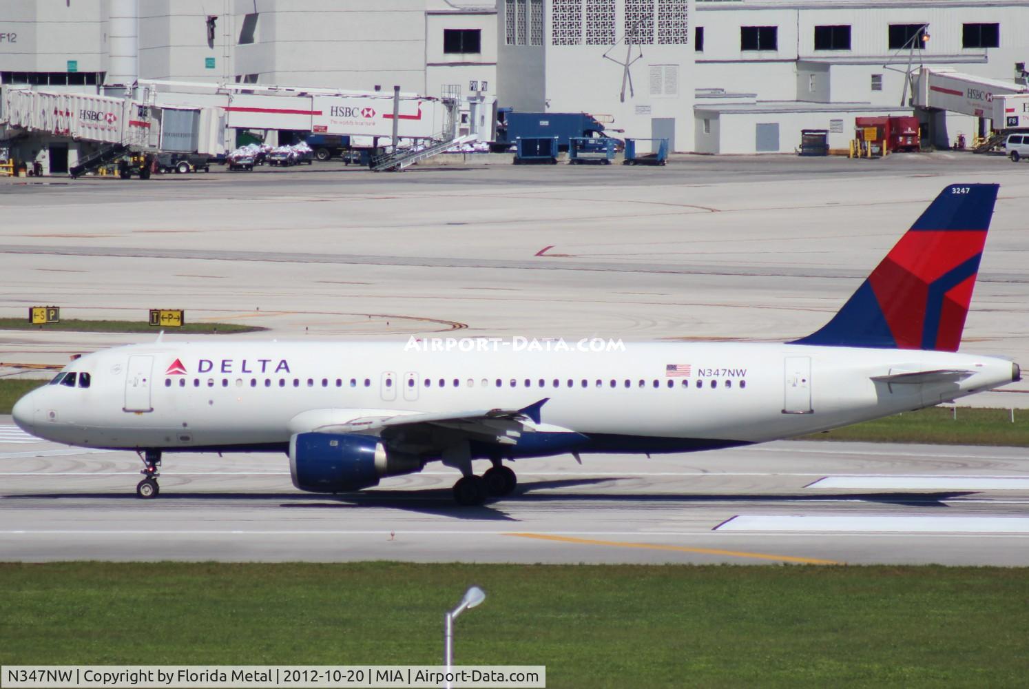 N347NW, 1993 Airbus A320-212 C/N 408, Delta A320