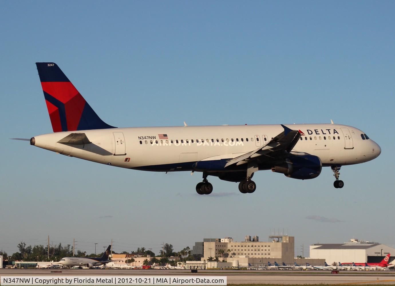 N347NW, 1993 Airbus A320-212 C/N 408, Delta A320