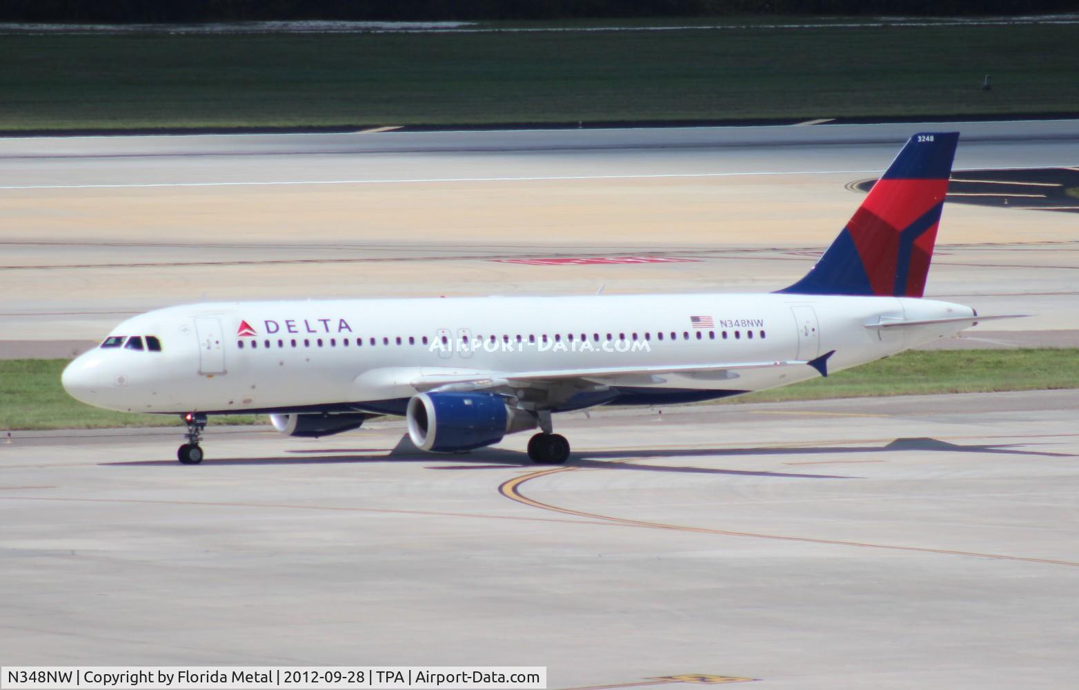 N348NW, 1993 Airbus A320-212 C/N 410, Delta A320