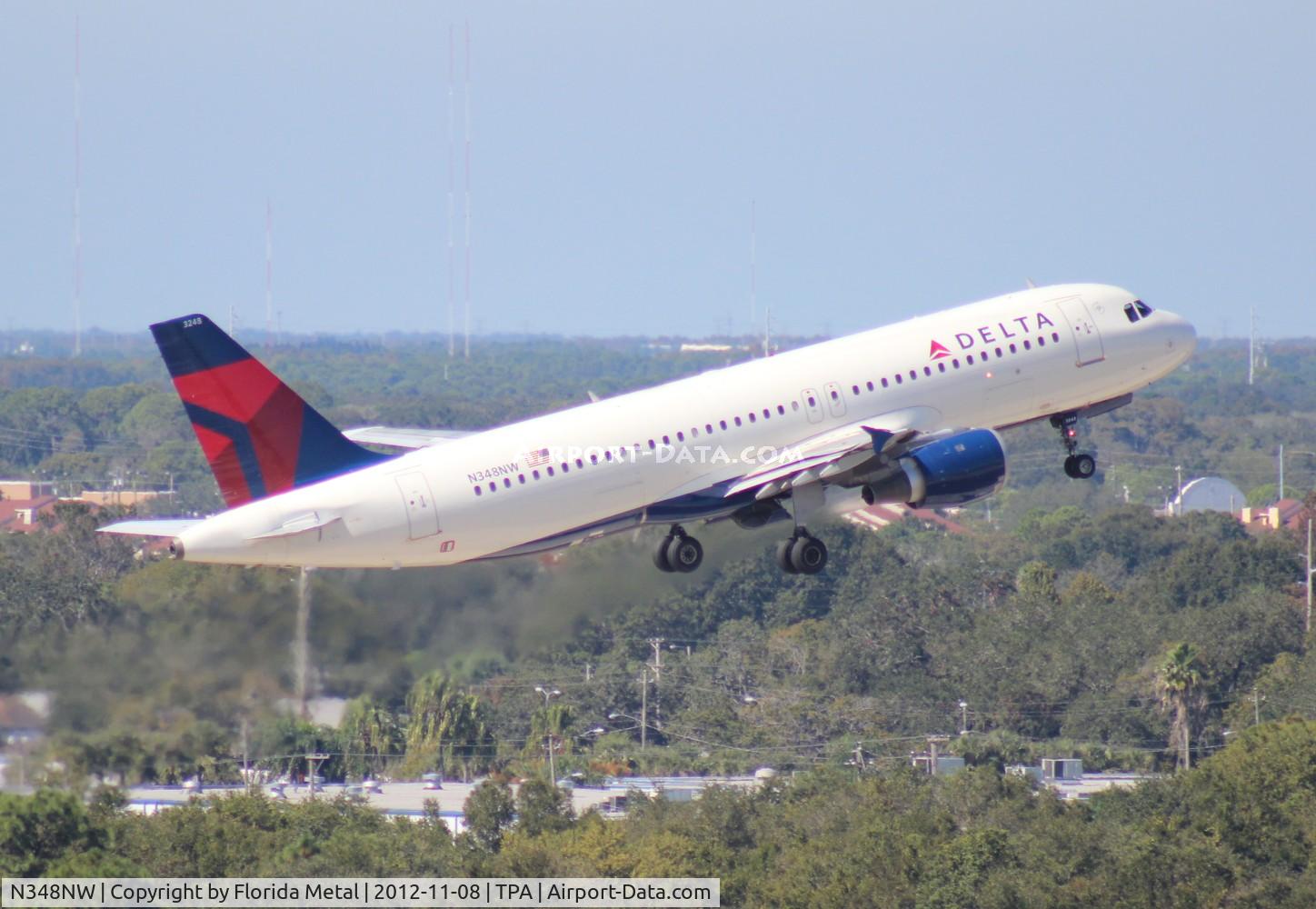 N348NW, 1993 Airbus A320-212 C/N 410, Delta A320