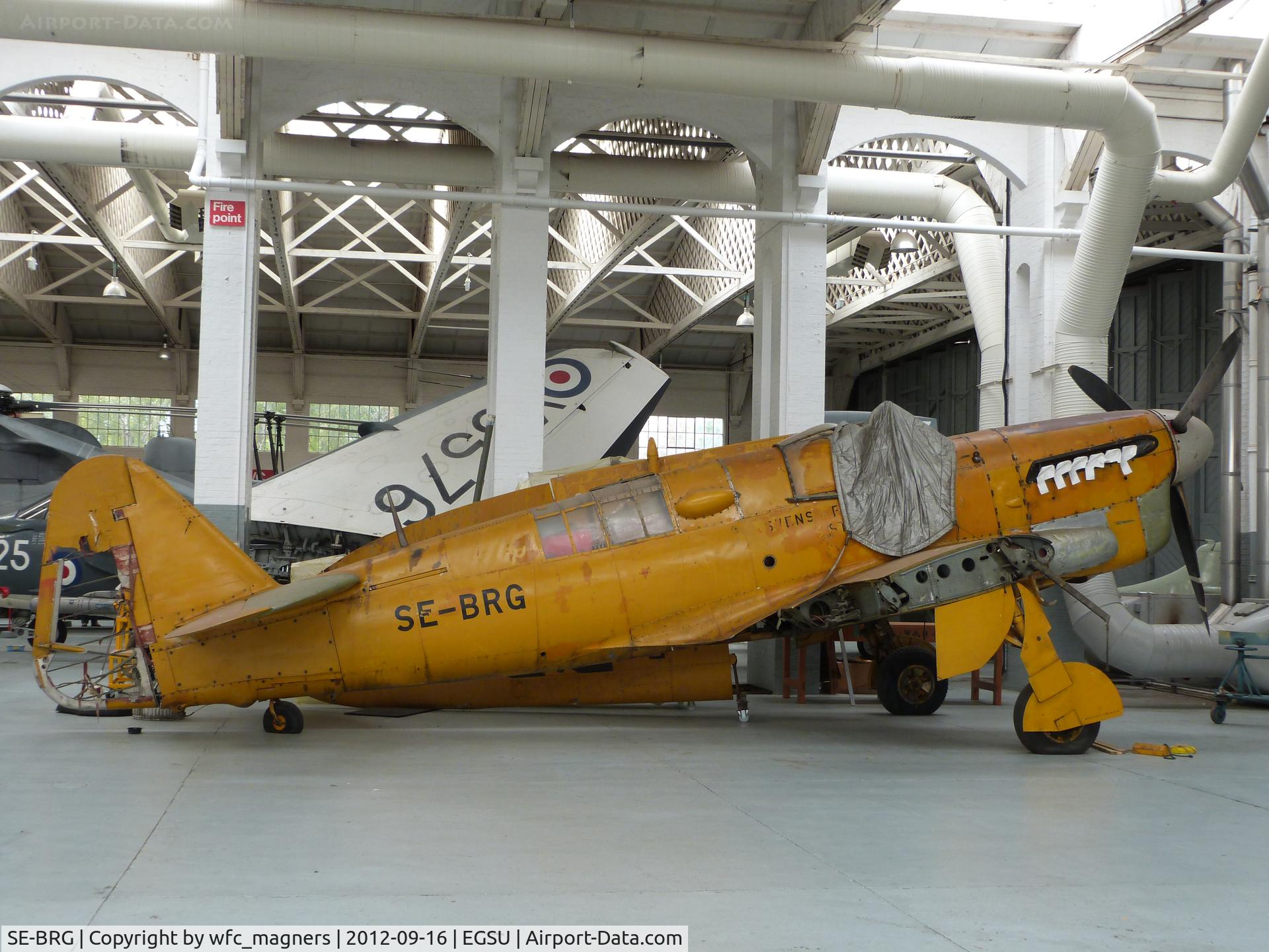 SE-BRG, 1944 Fairey Firefly TT.I C/N F.6071, Stored and awaiting restoration at the Imperial War Museum, Duxford