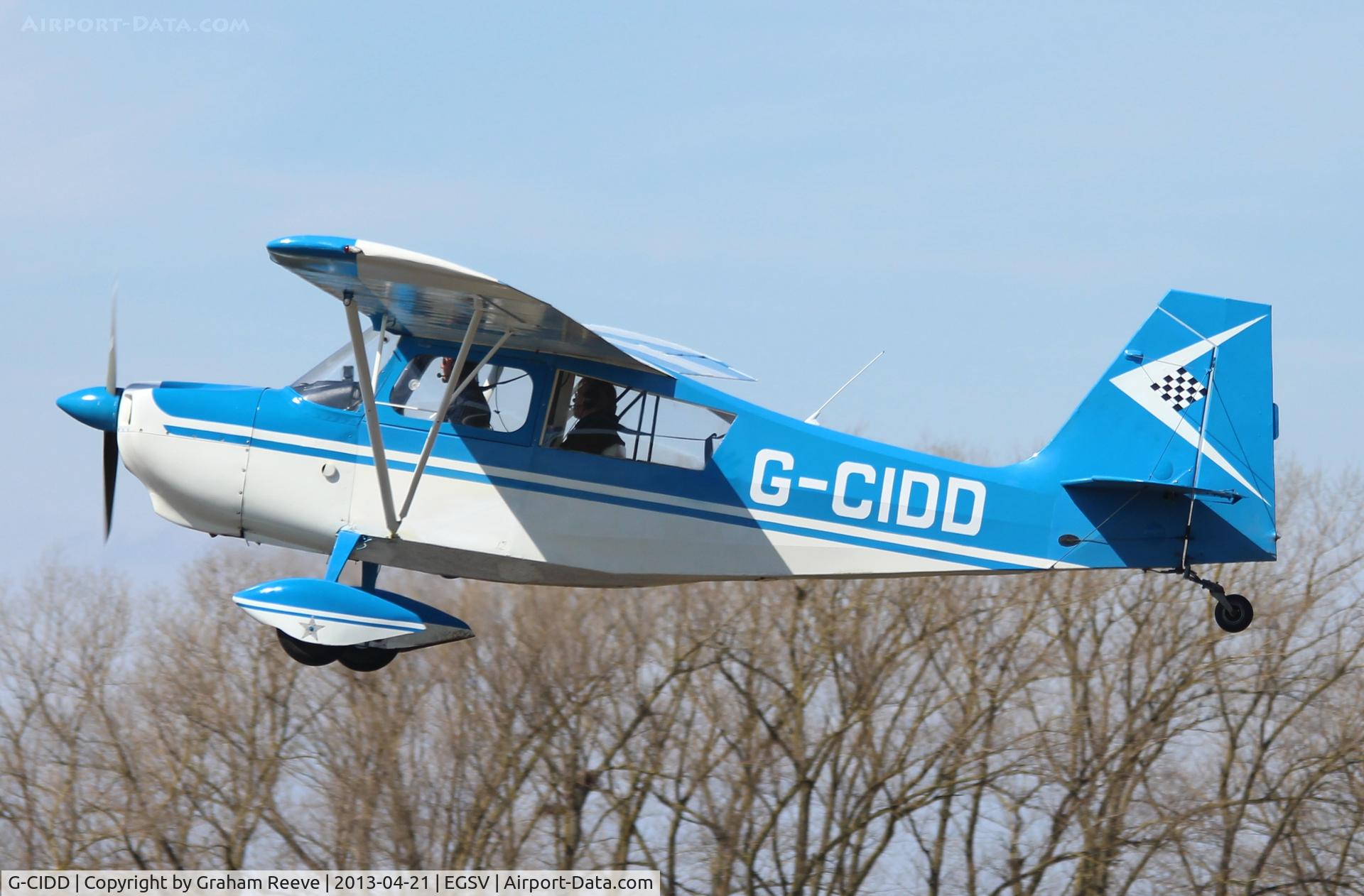 G-CIDD, 1973 Bellanca 7ECA Citabria Citabria C/N 1002-74, Just taken off,