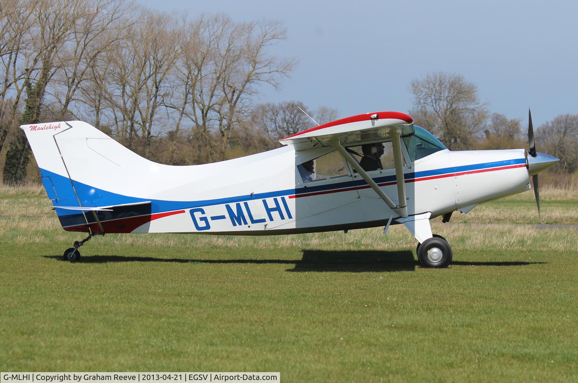 G-MLHI, 1991 Maule MX-7-180 Star Rocket C/N 11073C, Just landed.