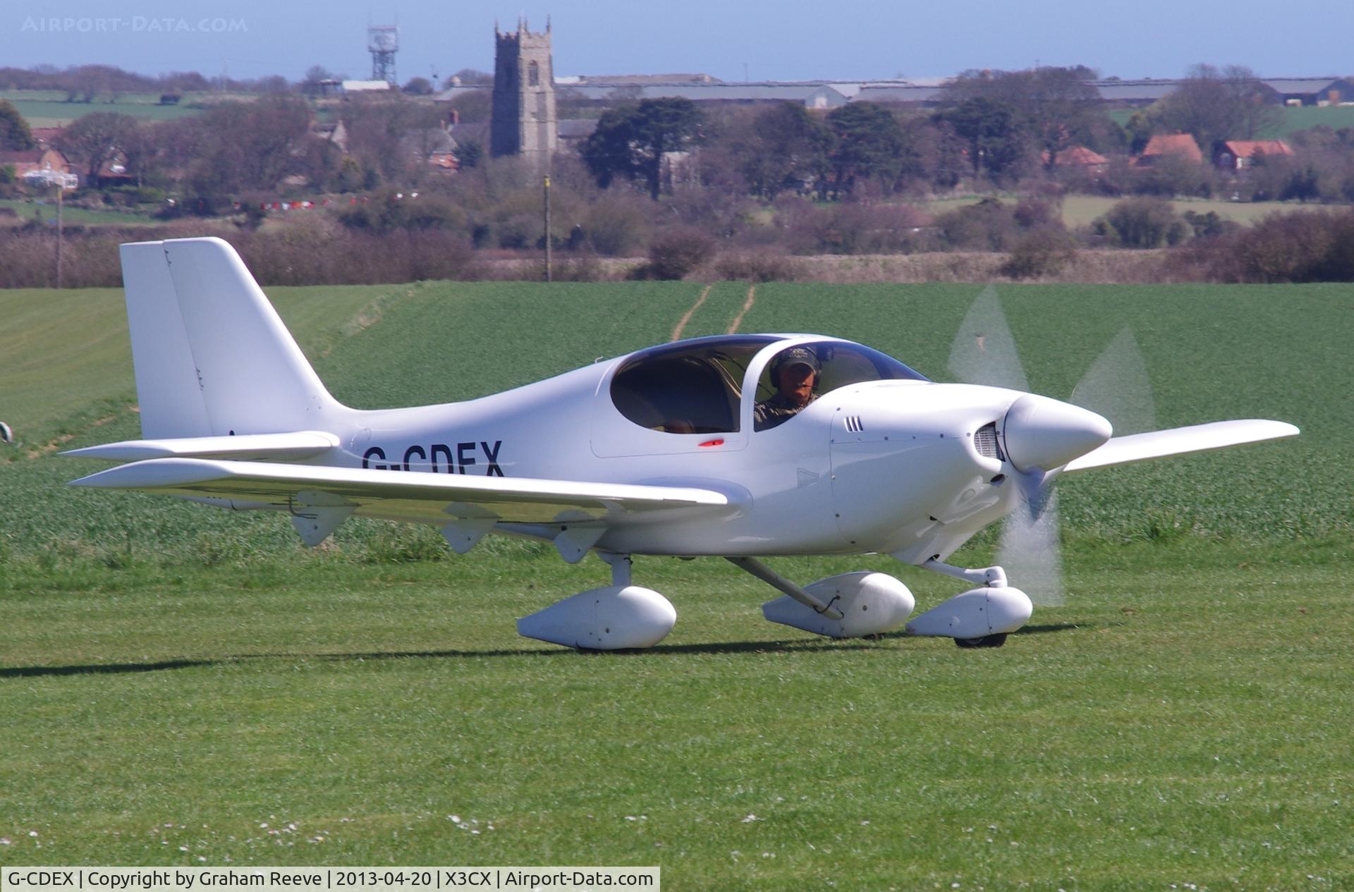 G-CDEX, 2004 Europa Tri Gear C/N PFA 247-12507, Just landed.