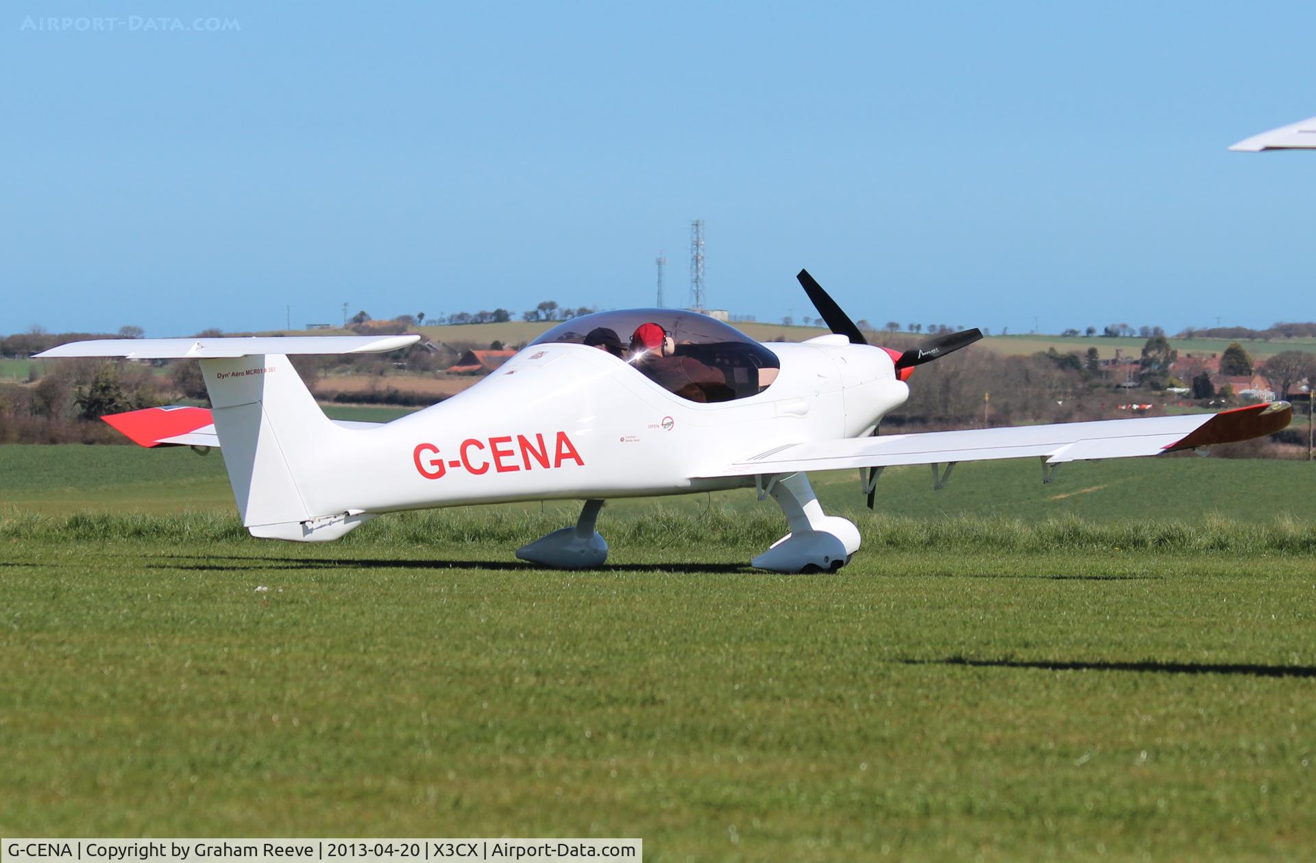 G-CENA, 2007 Dyn'Aero MCR-01 ULC Banbi C/N PFA 301B-14640, Just landed.