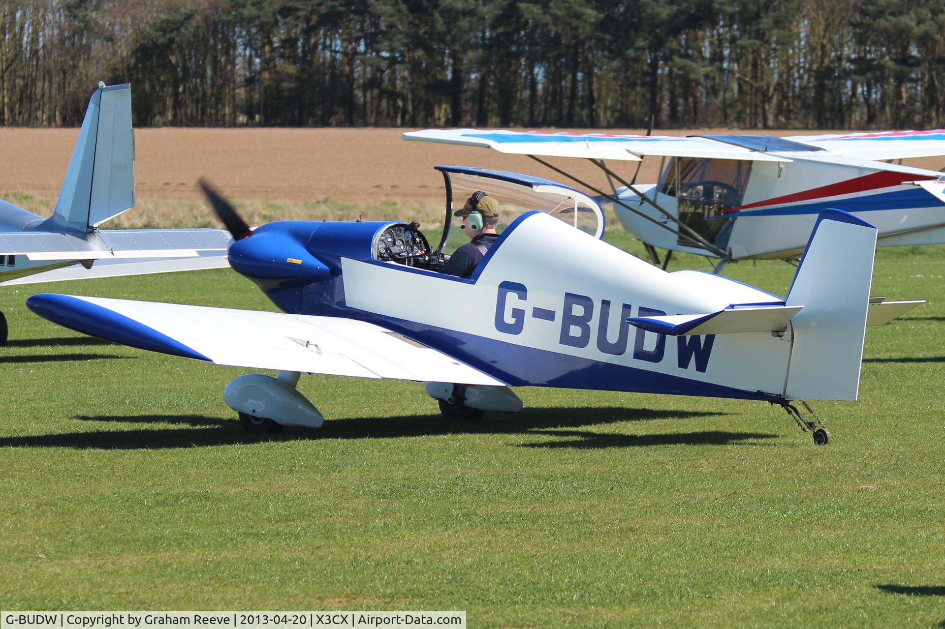 G-BUDW, 1992 Brugger MB-2 Colibri C/N PFA 043-10644, Just landed.