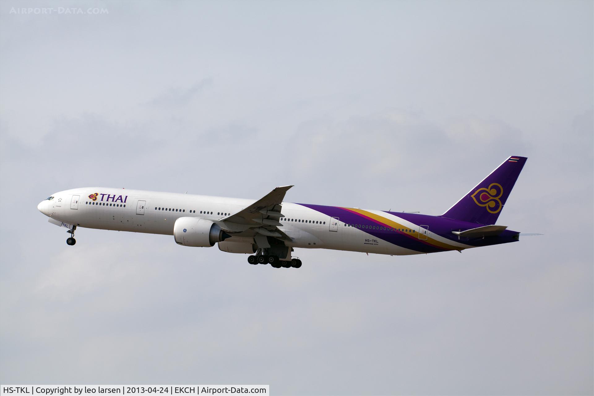 HS-TKL, 2012 Boeing 777-3AL/ER C/N 41521, Copenhagen Kastrup 24.4.13