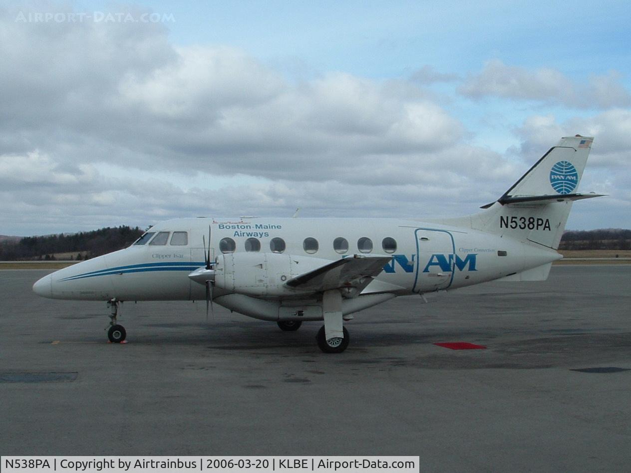 N538PA, 1987 British Aerospace BAe Jetstream 3101 C/N 751, Boston & Maine Airways