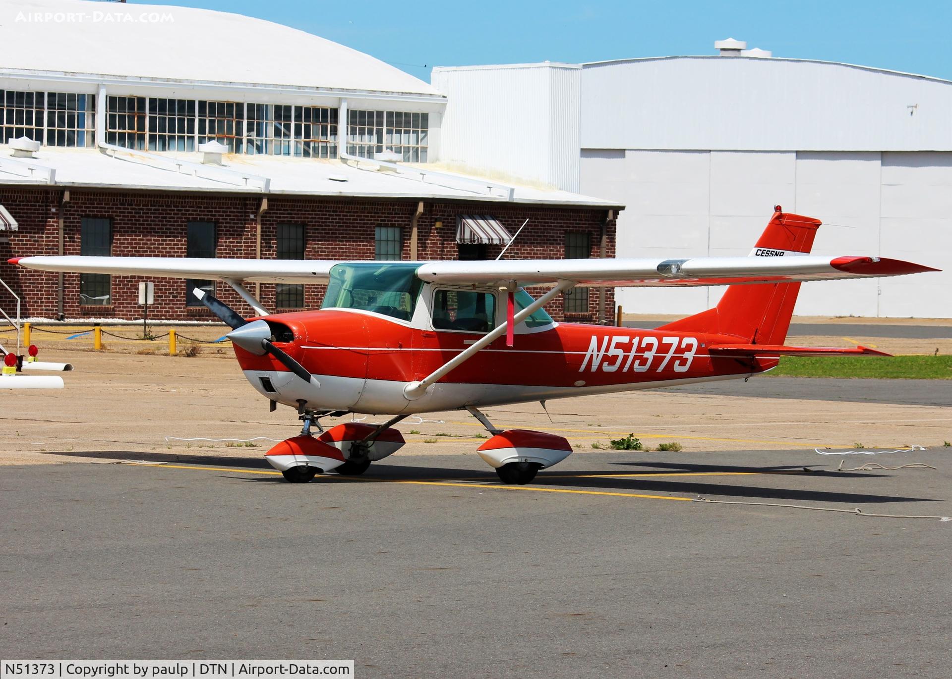 N51373, 1968 Cessna 150J C/N 15069959, At Downtown Shreveport.