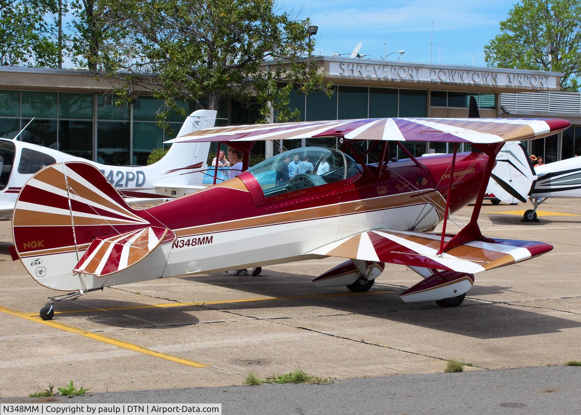 N348MM, 2006 Steen Skybolt C/N 001 (N348MM), At Downtown Shreveport.