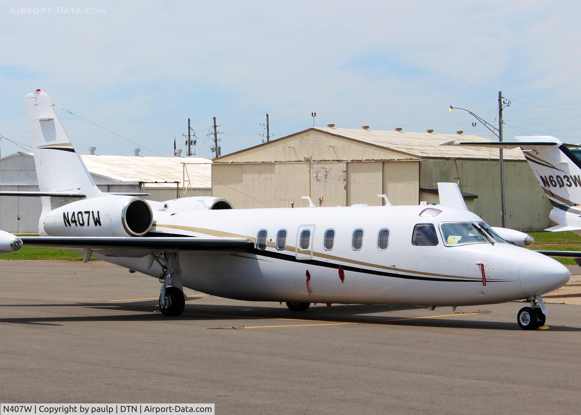 N407W, 1984 Israel Aircraft Industries 1124A C/N 407, At Downtown Shreveport.