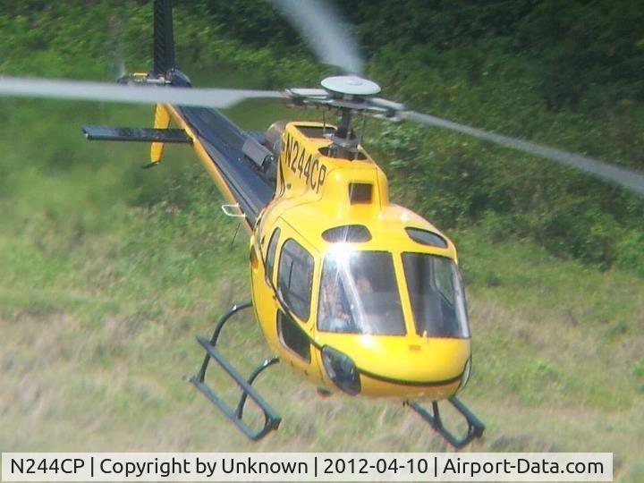 N244CP, Eurocopter AS-350B-3 Ecureuil Ecureuil C/N 7036, Tower view of takeoff