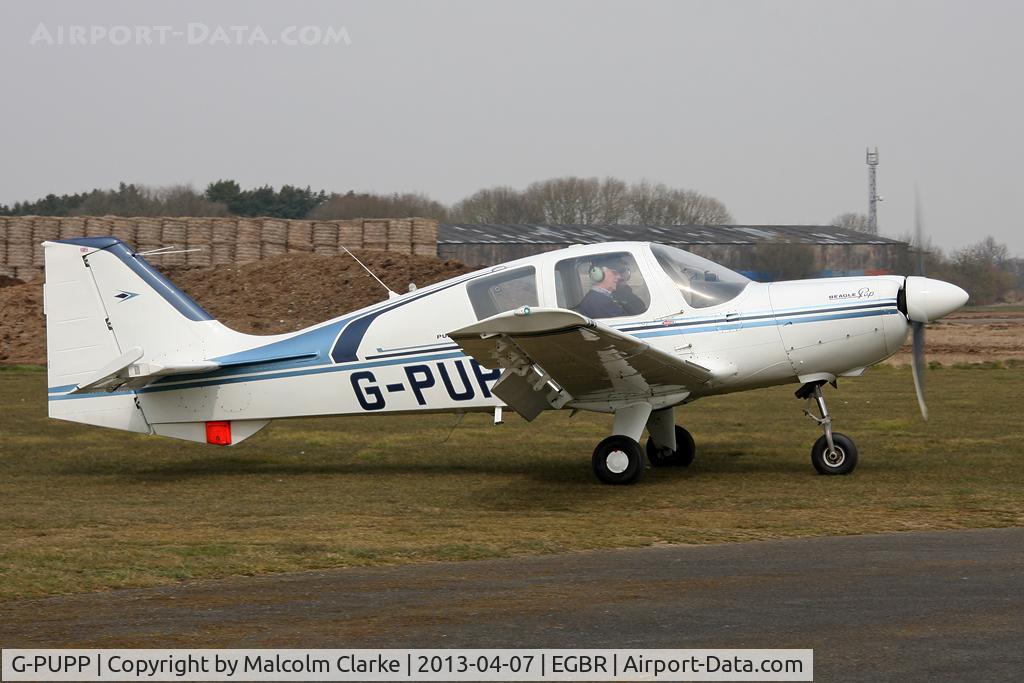 G-PUPP, 1973 Beagle B-121 Pup Series 2 (Pup 150) C/N B121-174, Beagle B-121 Pup 150 at The Real Aeroplane Club's Spring Fly-In, Breighton Airfield, April 2013.