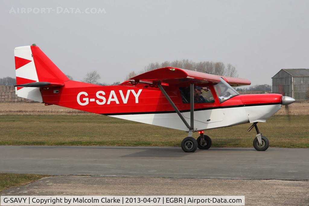 G-SAVY, 2009 ICP MXP-740 Savannah VG Jabiru(1) C/N BMAA/HB/499, ICP MXP-740 Savannah VG Jabiru at The Real Aeroplane Club's Spring Fly-In, Breighton Airfield, April 2013.